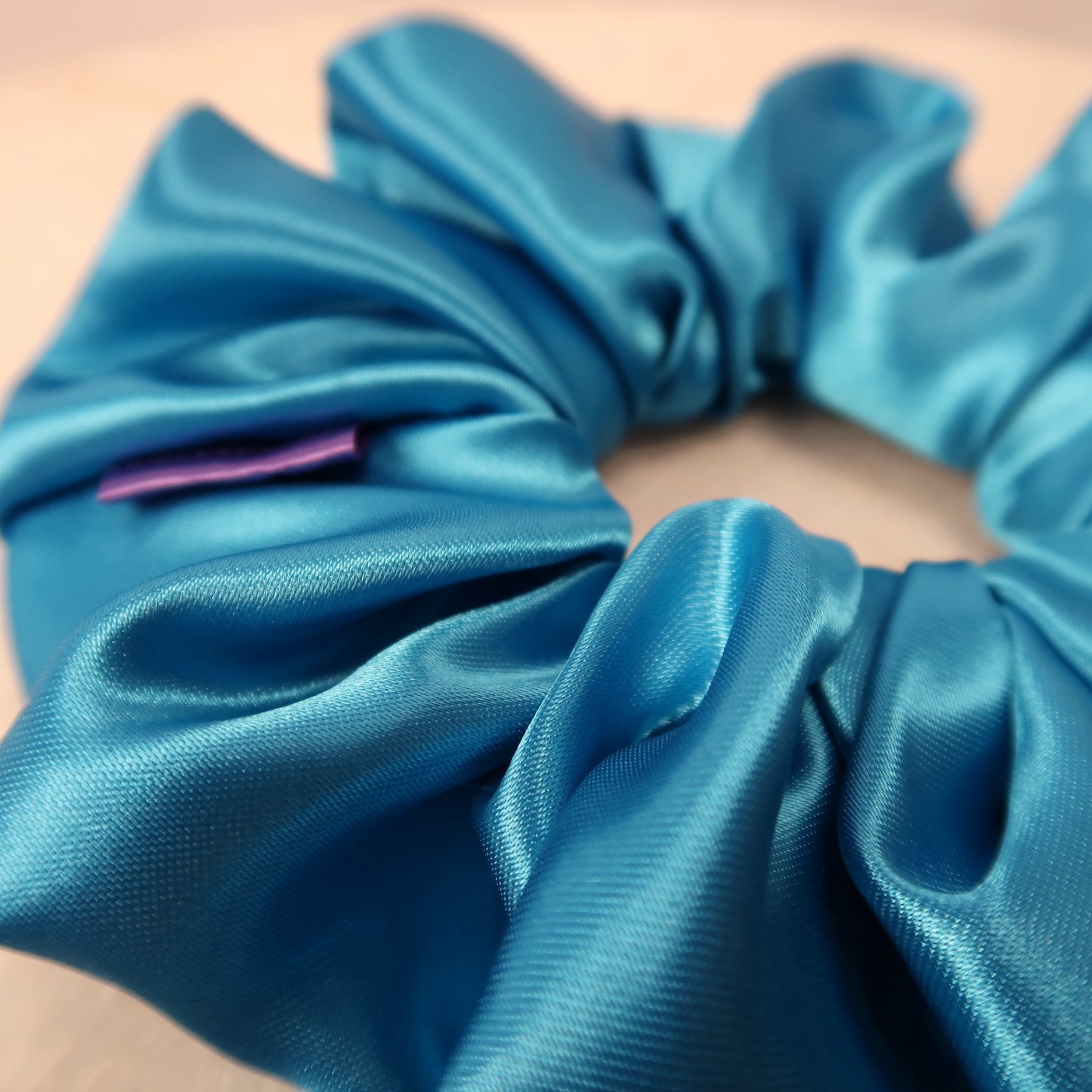 Ocean Bliss satin scrunchies soft & gentle elastic ties for hair
