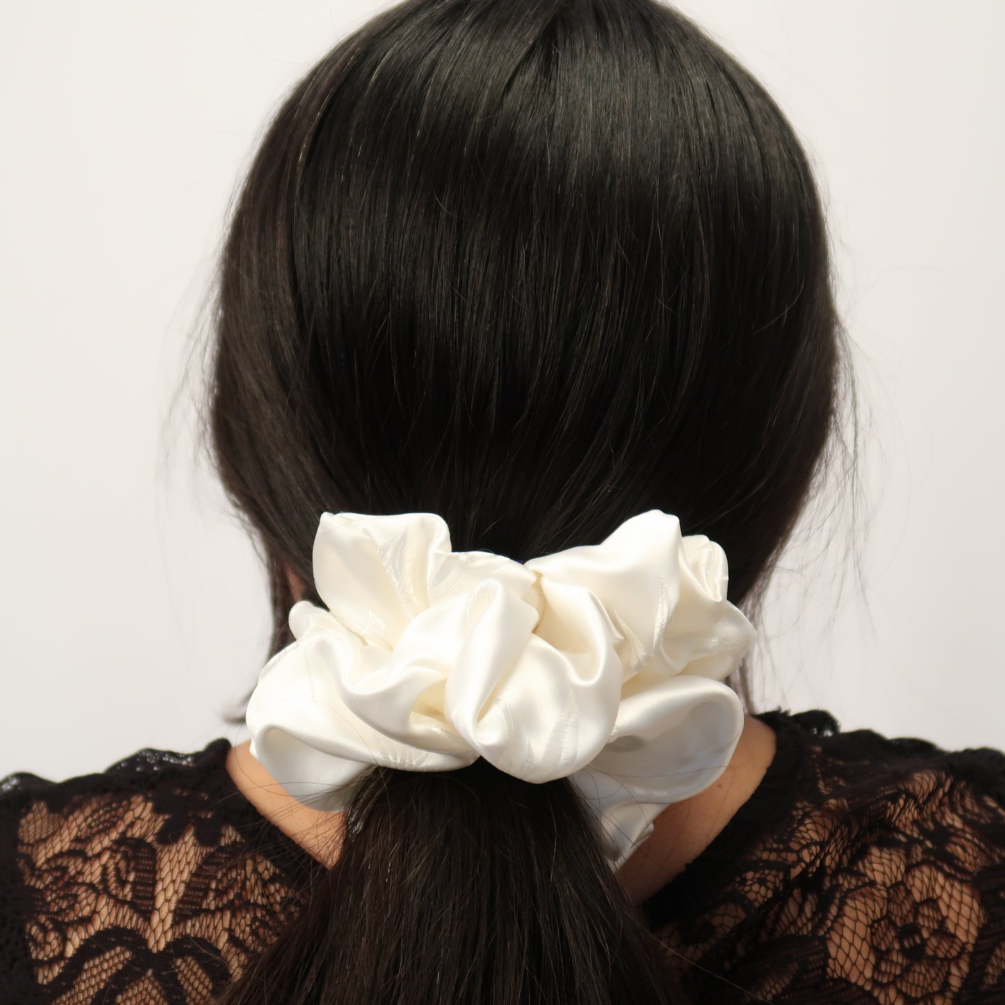 Alma satin scrunchies soft & gentle elastic ties for hair